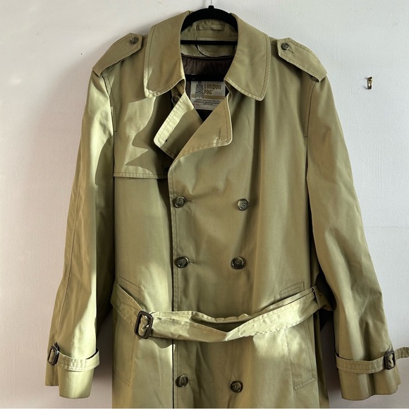 Vintage London Fog Men’s Lined Trench 42L - Picture 2 of 10